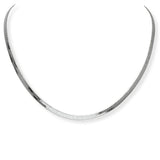 103546, SOLID HERRINGBONE SNAKE CHAIN NECKLACE