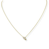 103553, DAINTY PAVE DOUBLE HEART NECKLACE