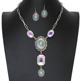 103576, WESTERN CONCHO WITH RHINESTONE NECKLACE