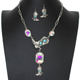 103577, WESTERN BOOTS WITH RHINESTONE NECKLACE