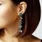 103603, WESTERN THEME DROP DANGLE EARRING