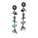 103603, WESTERN THEME DROP DANGLE EARRING