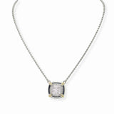 103628, 14K GOLD PLATED, MICRO PAVE CUBIC ZIRCONIA DESIGNER INSPIRED NECKLACE