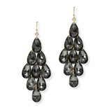 103647, TEARDROP GLASS CRYSTAL DANGLE EARRING