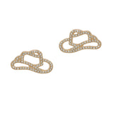103656, WESTERN COWBOY HAT PAVE STUD EARRING