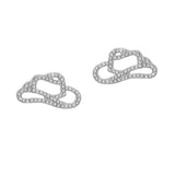 103656, WESTERN COWBOY HAT PAVE STUD EARRING