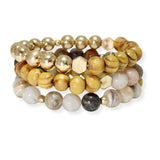 103674, MIXED MULTI LAYERED BEADED STRETCH BRACELET