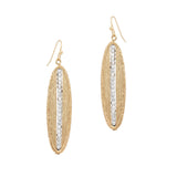 103680, GEOMETRIC DAINTY BEADED ACCENT METAL DANGLE EARRING