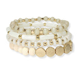 103693, MIXED MULTI LAYERED BEADED STRETCH BRACELET