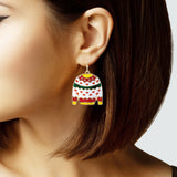 103696, CHRISTMAS UGLY SWEATER ENAMEL DANGLE EARRING