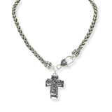 103748, "LORD'S PRAYER" CROSS CHARM CHAIN NECKLACE
