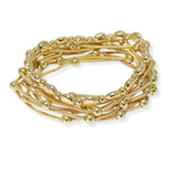103767, BALL MULTI LAYERED BEADED STRETCH BRACELET
