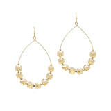 103777, GEOMETRIC GLASS BEADED DANGLE EARRING