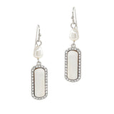 103881, GEOMETRIC MOTHER OF PEARL DANGLE EARRING