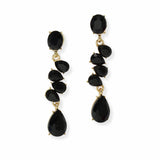 103887, TEARDROP RHINESTONE ACCENT DROP DANGLE EARRING