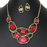 103900, GEOMETRIC CELLULOID ACETATE NECKLACE