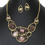 103900, GEOMETRIC CELLULOID ACETATE NECKLACE
