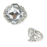 103942, GEOMETRIC RHINESTONE STRETCH RING