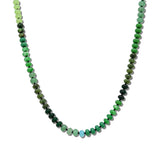 104023, MIXED GEMSTONE RONDELLE BEAD BLOCK NECKLACE
