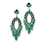 104089, MARQUISE ACCENT RHINESTONE DANGLE EARRING