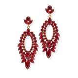 104089, MARQUISE ACCENT RHINESTONE DANGLE EARRING wholesale fashion jewelry - GOOD FEELINGS, INC