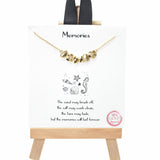 104138, GOLD DIPPED, "MEMORIES" SEA LIFE STATION NECKLACE