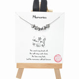 104138, GOLD DIPPED, "MEMORIES" SEA LIFE STATION NECKLACE