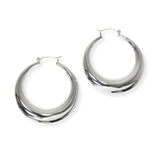 104142, CRESCENT HOOP EARRING