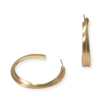 104145, LARGE DOUBLE ROW HOOP EARRING