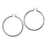 104152, GOLD DIPPED, 70MM SIMPLE ROUND HOOP EARRING
