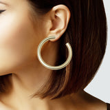 104162, 50MM SIMPLE ROUND HOOP EARRING