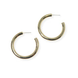 104163, 30MM SIMPLE ROUND HOOP EARRING