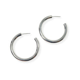 104163, 30MM SIMPLE ROUND HOOP EARRING