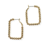 104164, LARGE GEOMETRIC BEADED HOOP EARRING