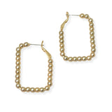 104164, LARGE GEOMETRIC BEADED HOOP EARRING