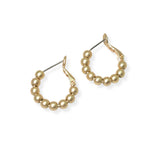 104167, 20MM ROUND BEADED HOOP EARRING