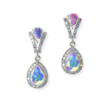 104172, CRYSTAL RHINESTONE DANGLE EARRING