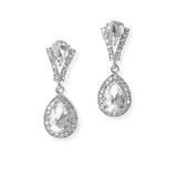 104172, CRYSTAL RHINESTONE DANGLE EARRING