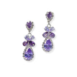 104273, CUBIC ZIRCONIA ACCENT CRYSTAL RHINESTONE DANGLE EARRING