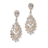 104284, MARQUISE CUBIC ZIRCONIA ACCENT CRYSTAL RHINESTONE DANGLE EARRING