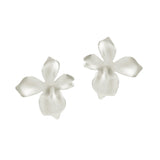 104326, FLOWER METAL STUD EARRING
