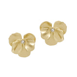 104327, FLOWER METAL STUD EARRING