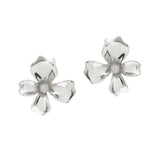 104328, FLOWER METAL STUD EARRING