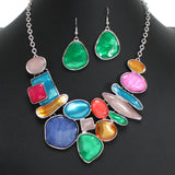 104486, GEOMETRIC ENAMEL NECKLACE