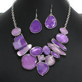104486, GEOMETRIC ENAMEL NECKLACE