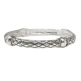 104523, TEXTURED VINTAGE METAL STRETCH BRACELET