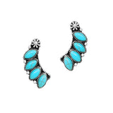 104542, WESTERN MARQUISE RHINESTONE ACCENT POST EARRING