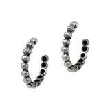 104547, WESTERN TEXTURED METAL ROUND HOOP EARRING