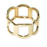 104554, CUTOUT GEOMETRIC METAL BANGLE BRACELET