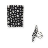 104605, WESTERN GEOMETRIC TEXTURED METAL CUFF RING